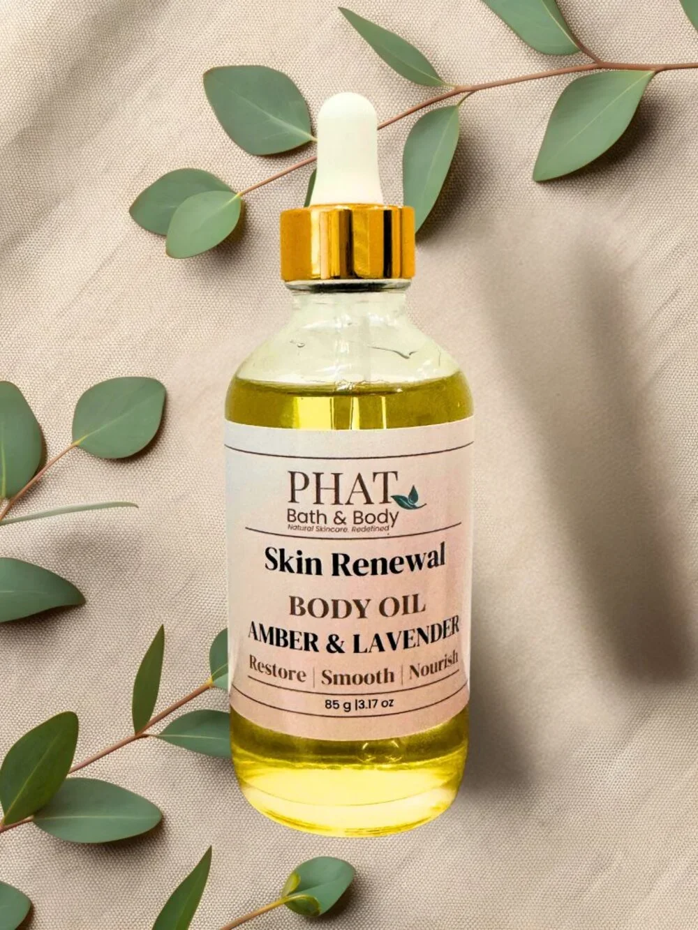 Phat Bath & Body Amber & Lavender Skin Renewal Body Oil